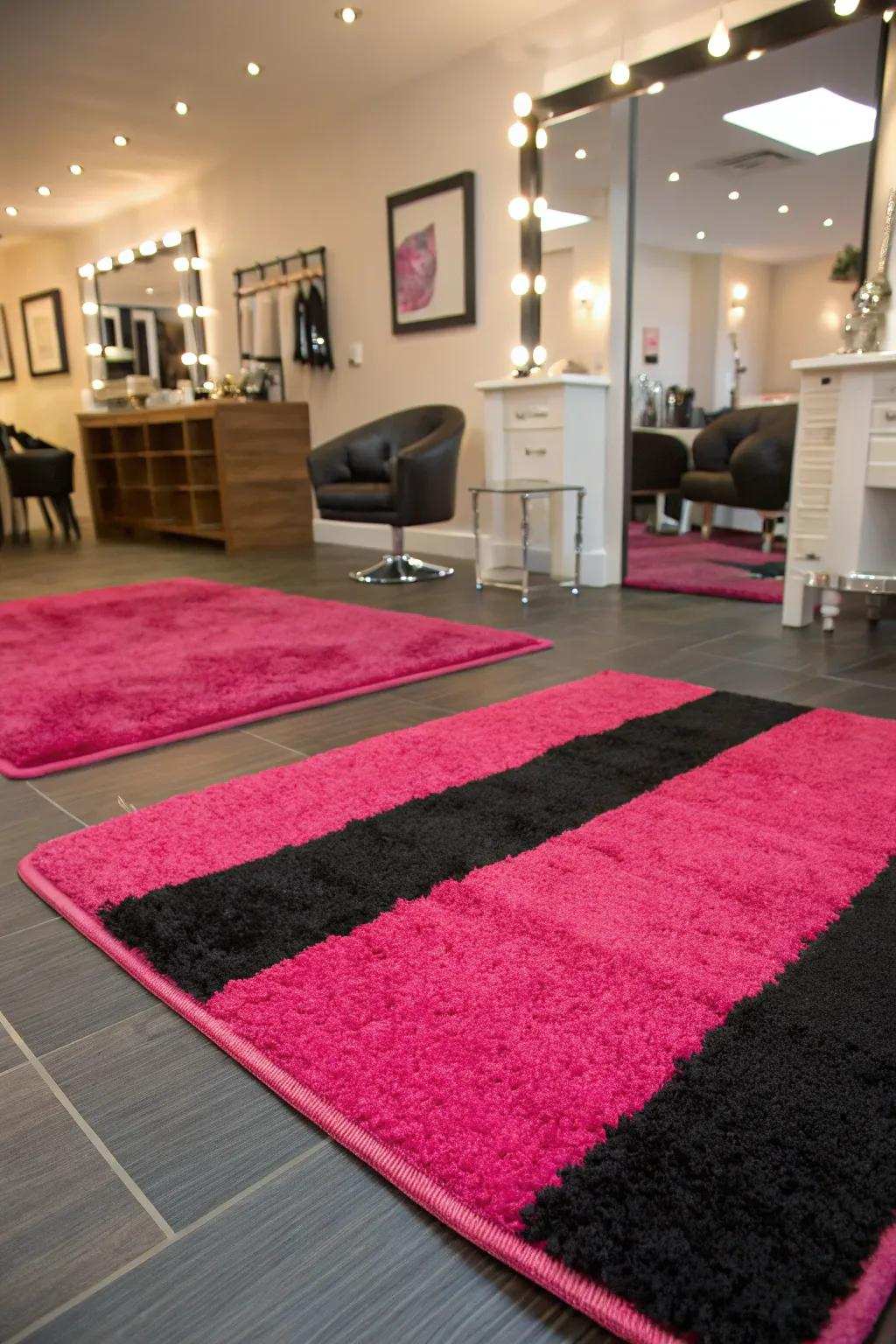 Fabrics that bring warmth and cohesiveness to the design.