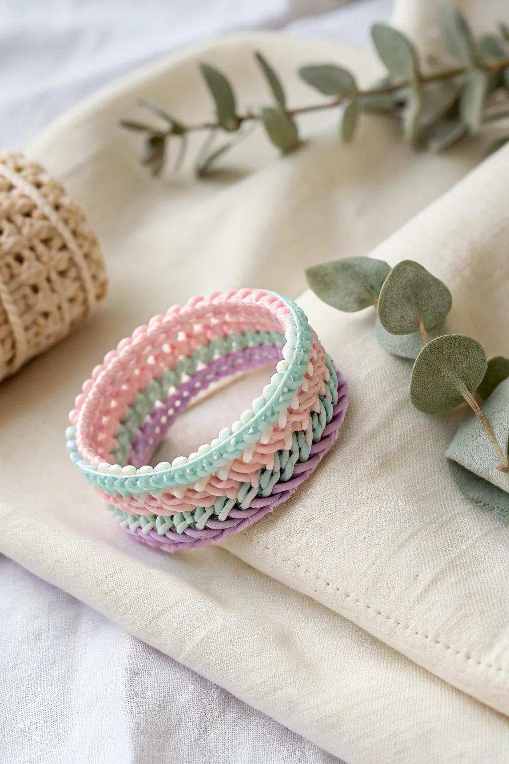 Fashion exquisite recollections with weaving frame bands – a delightful burst of color and ingenuity for small hands.