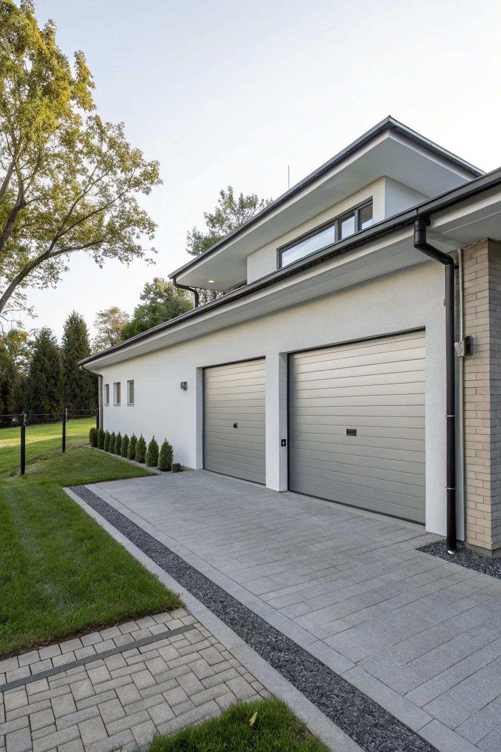 Fashionable metal doors showcasing modern, minimalist design.