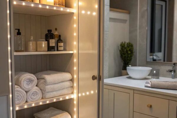 Bathroom Closet Chic Doorless Designs