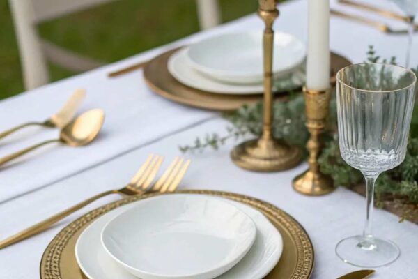 40th Birthday Party Ideas in White and Trendy Decor