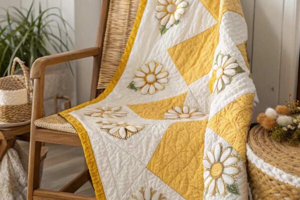 12 Beautiful Flower Quilt Patterns for Your Home