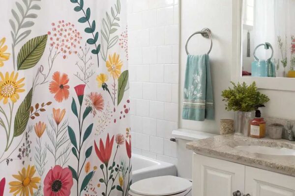 20 Creative Shower Curtain Ideas on a Budget