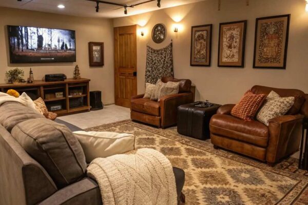 Cozy Cave Living Room Makeover