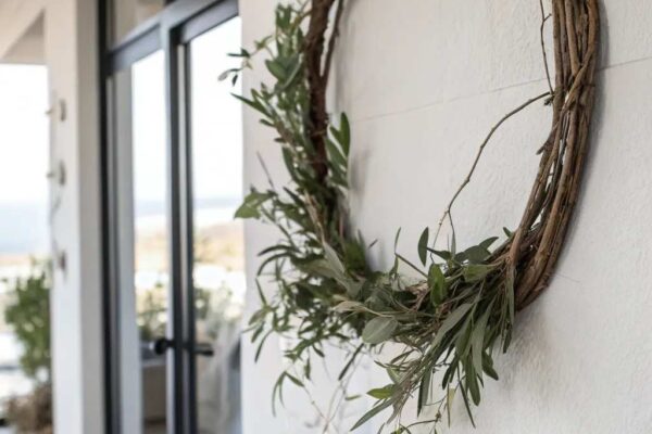 Decorating a Grapevine Wreath