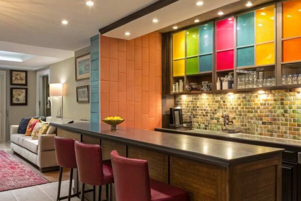 30 Creative Backsplash Bar Designs