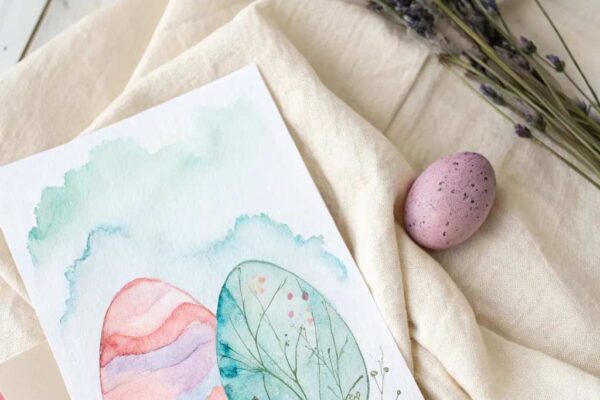 50 Beautiful Watercolor Easter Card Ideas