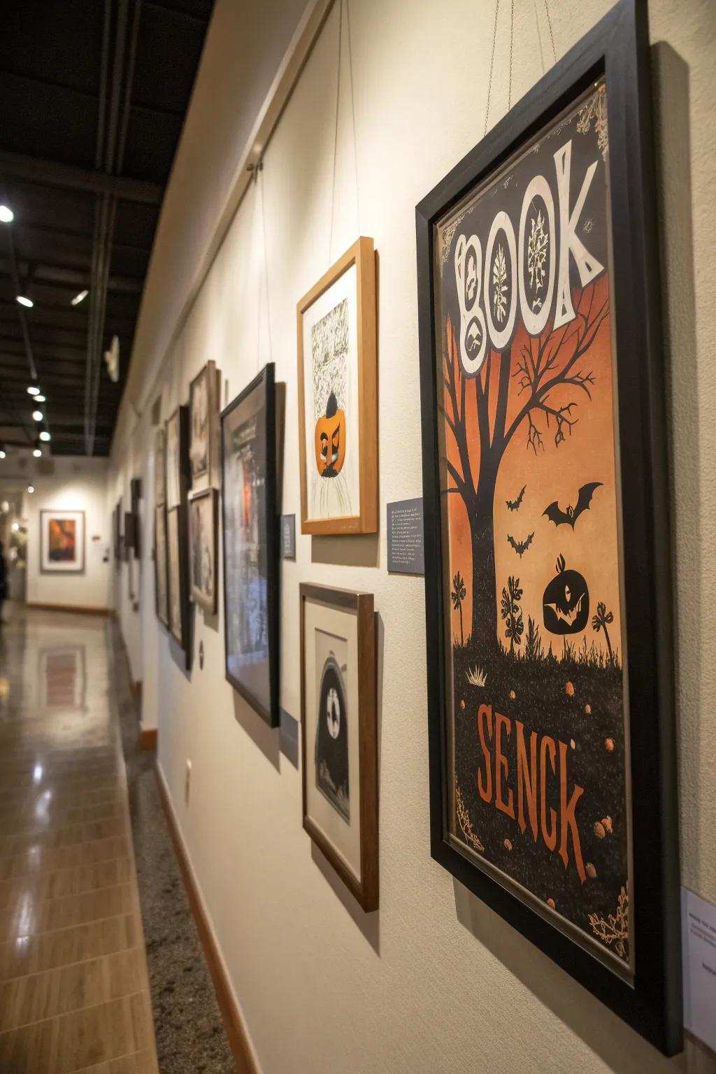 Film art turns any wall into a Halloween gallery.