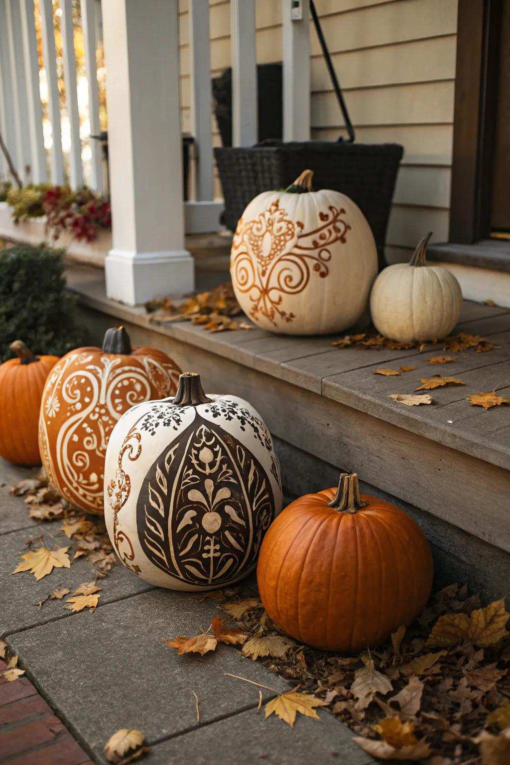 Film creations transform gourds into exquisite Halloween exhibitions.