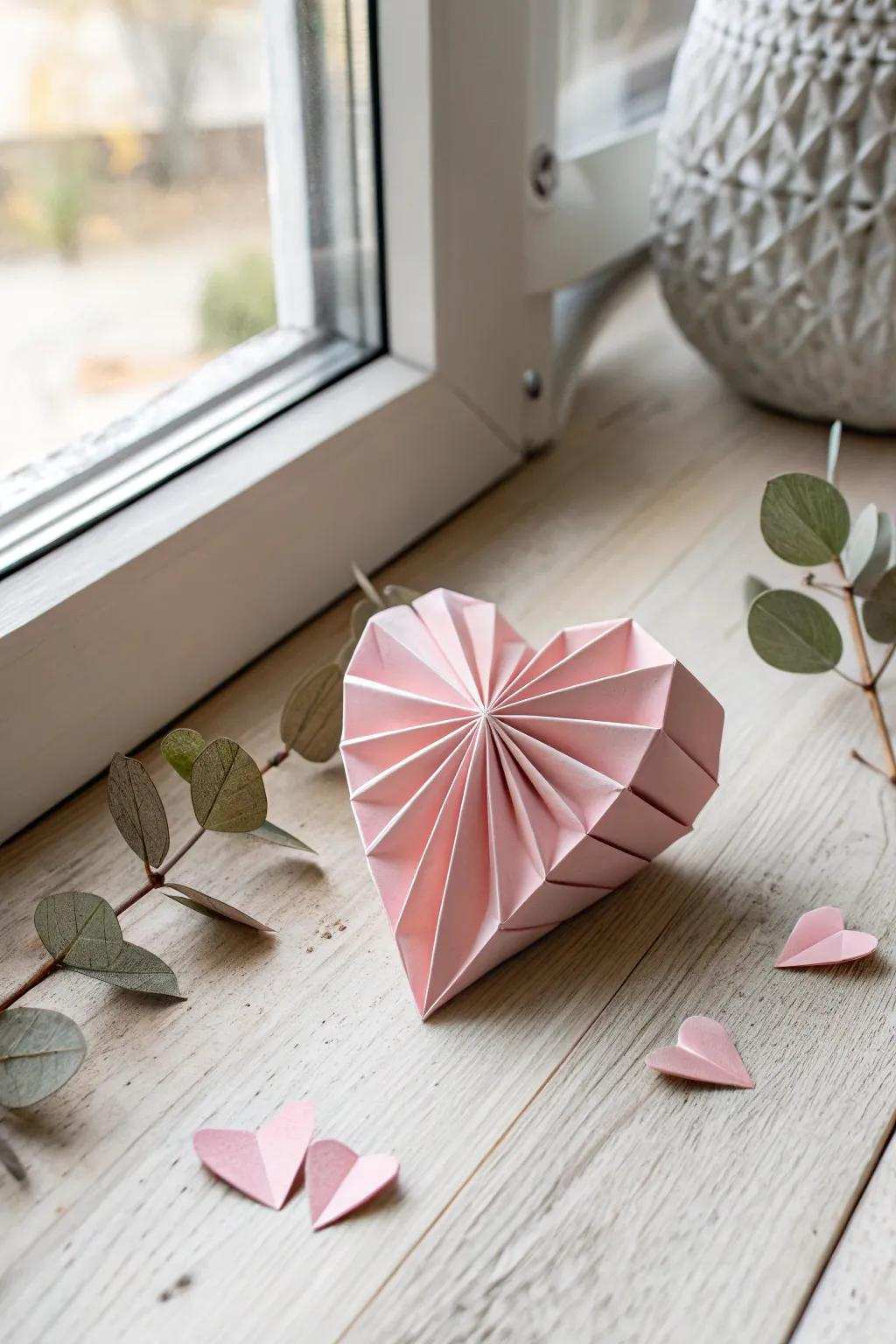 Fold love into every corner with a beautiful origami heart.