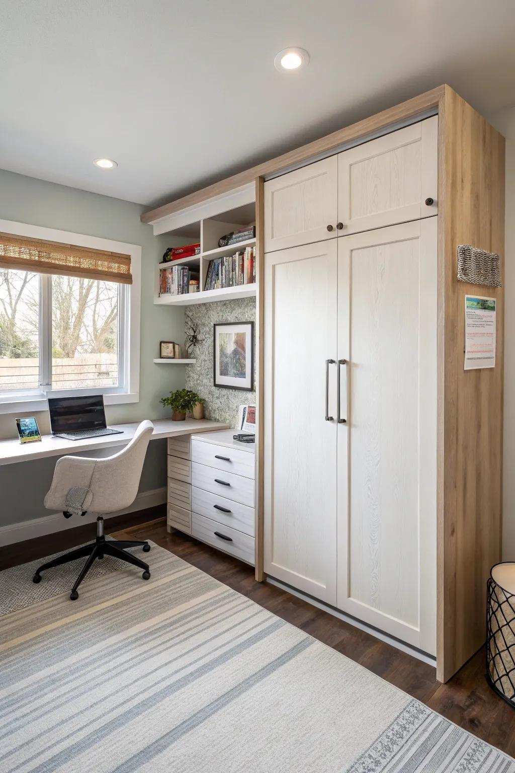 Foldaway bed delivering a clever space-saving solution