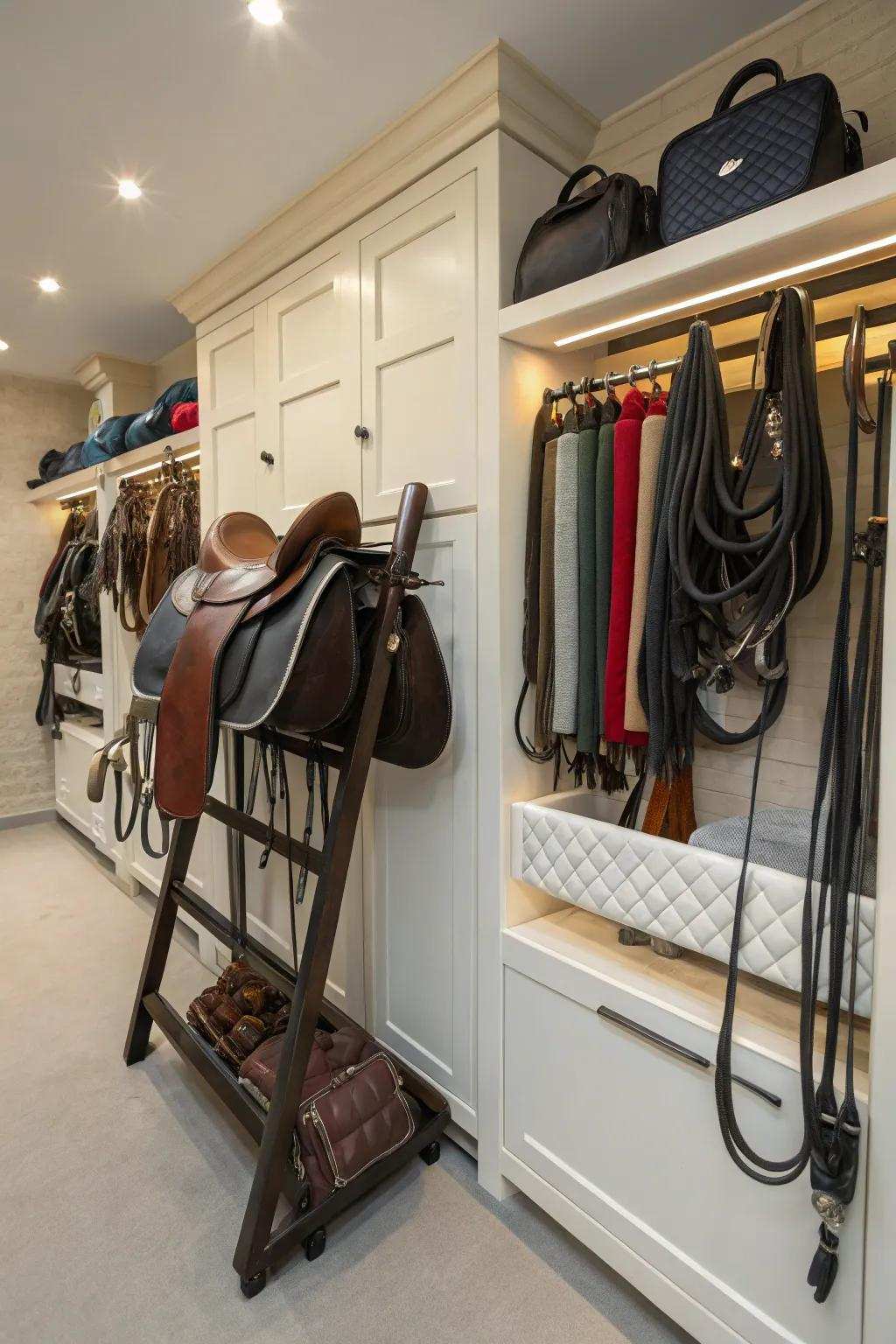 Foldaway racks deliver adaptable and proficient storage.