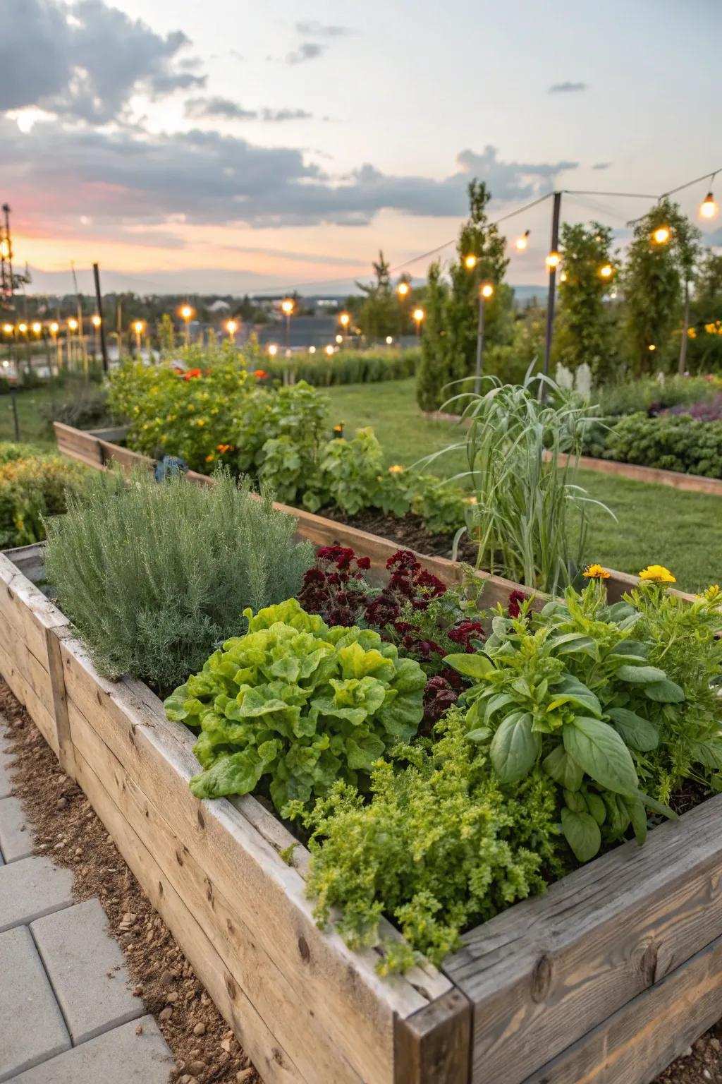 Fragrant leaves and greens, a scented and palatable gardening fusion.