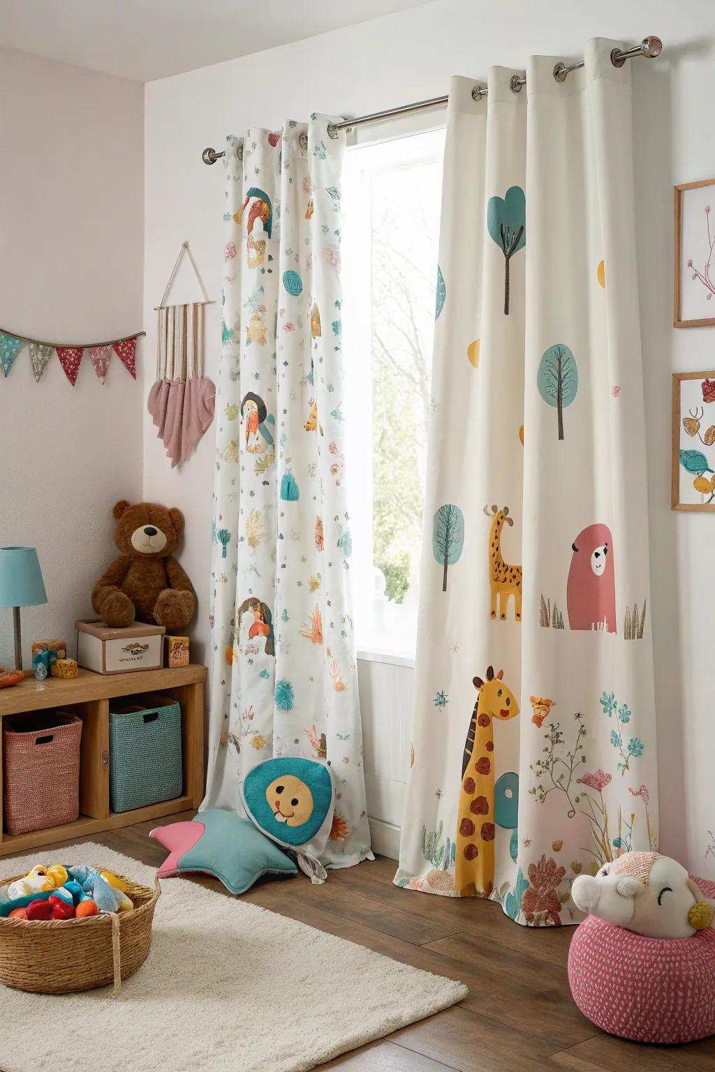 Fun prints make kids' spaces fun.