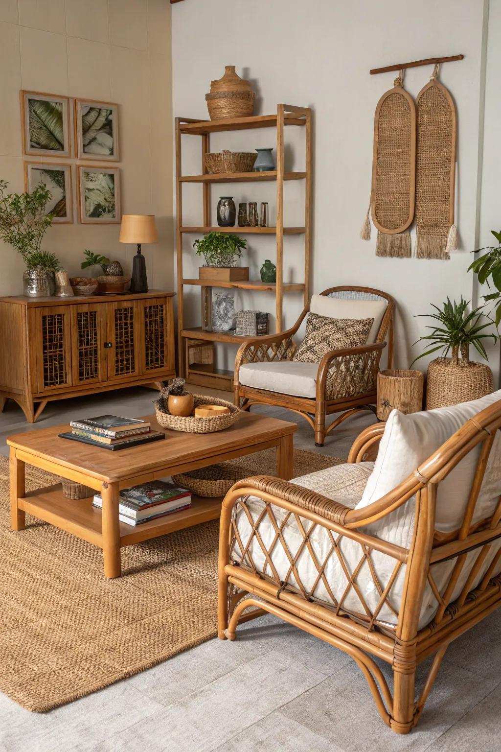 Generate coziness with raw components.