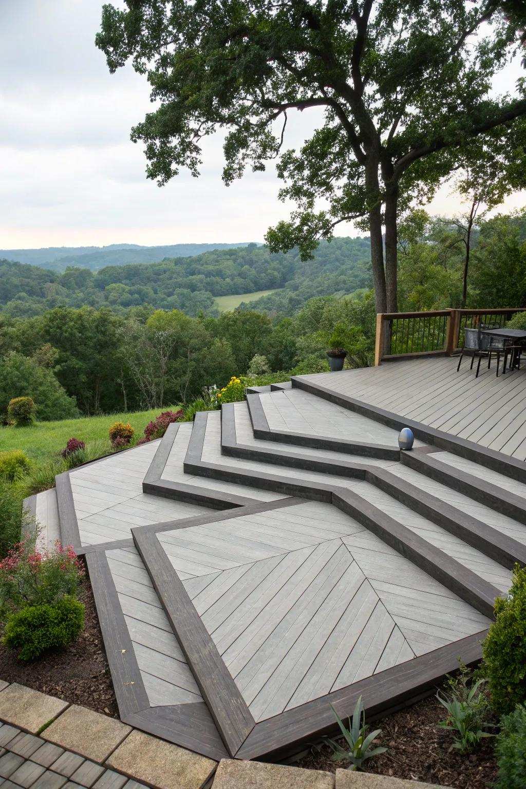 Geometric steps that turn into a design point