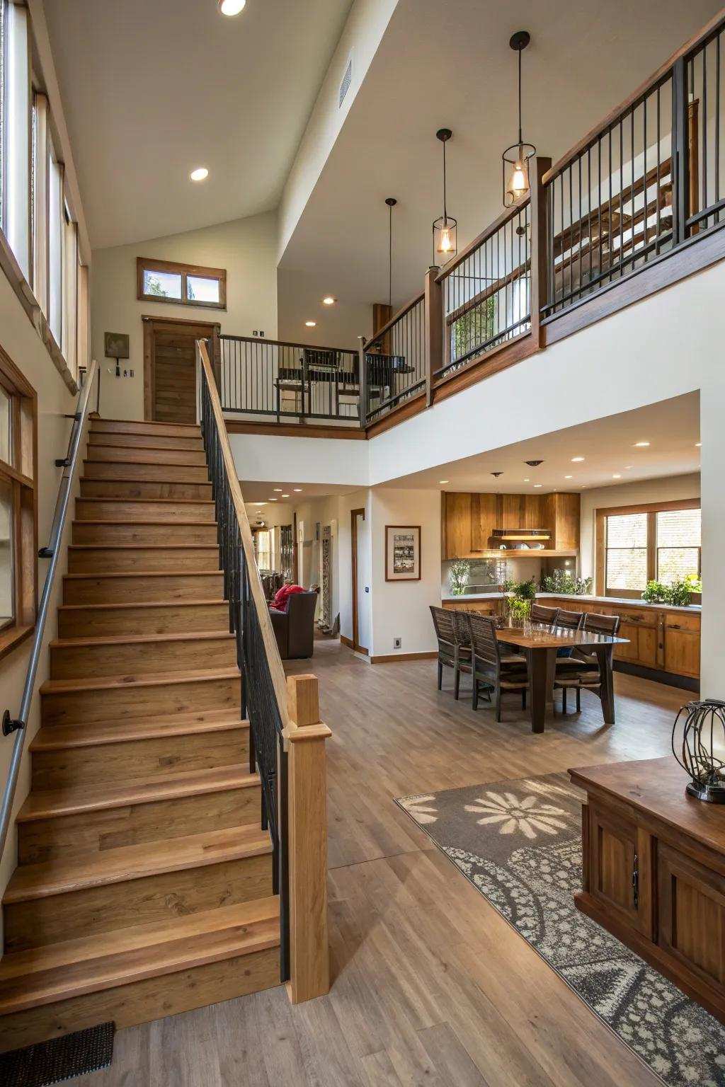 Get the most from your split-level house by defining distinct zones for different activities.