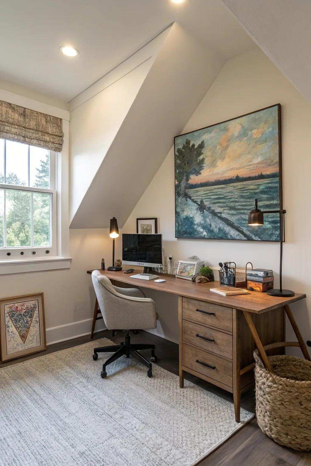 Giving personality by using thoughtful art placement