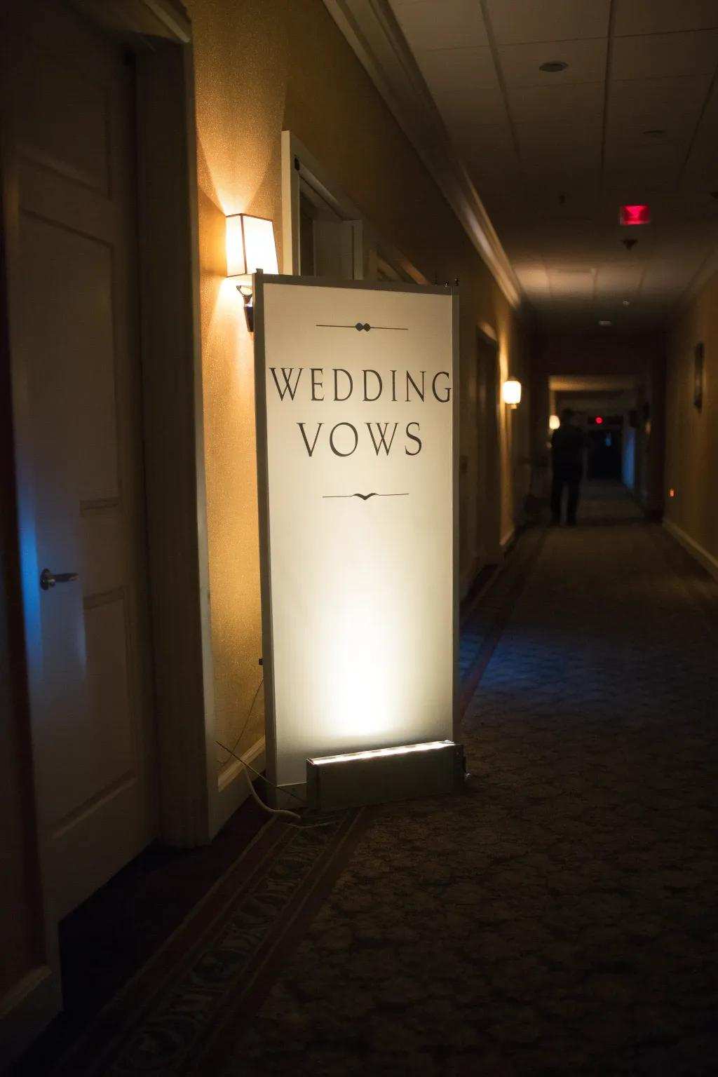 Glowing accessory container of commitments injecting warmth into an entry hall.