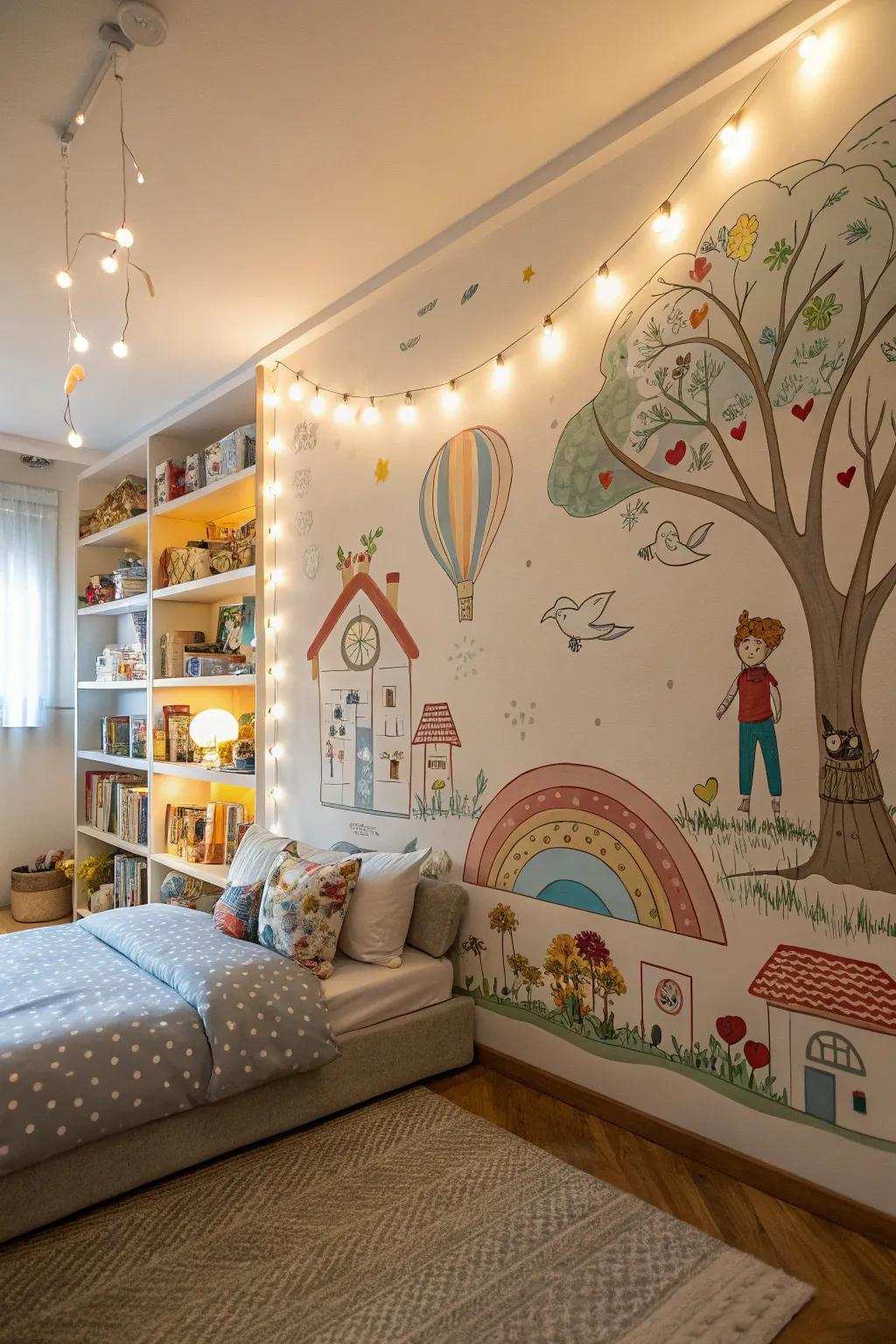 Graphics introduce playfulness and wonder