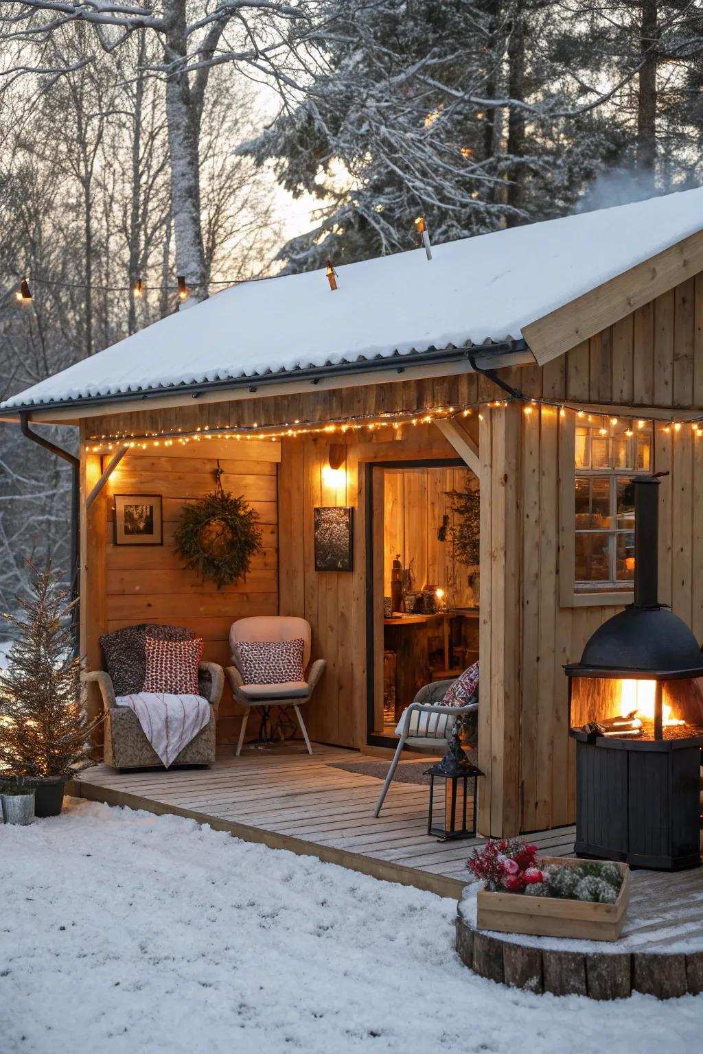 Grill year-round with a winter-ready BBQ gazebo.