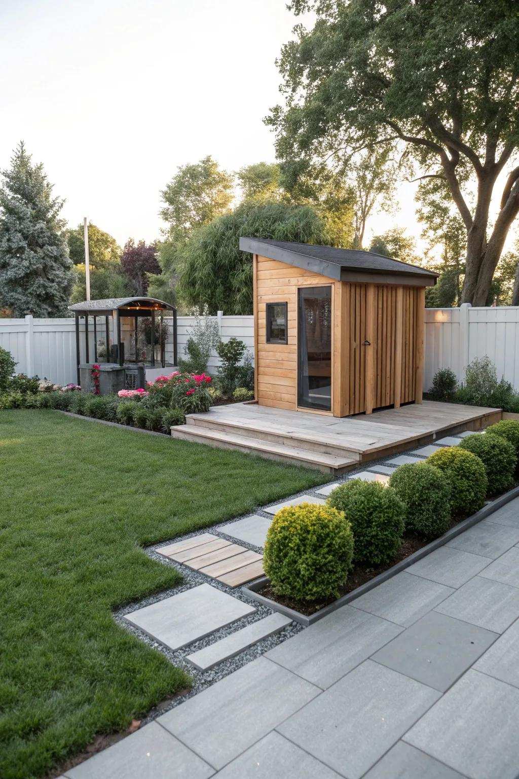 Ground blocks introduce a stylish and adaptable ground option for playhouses.
