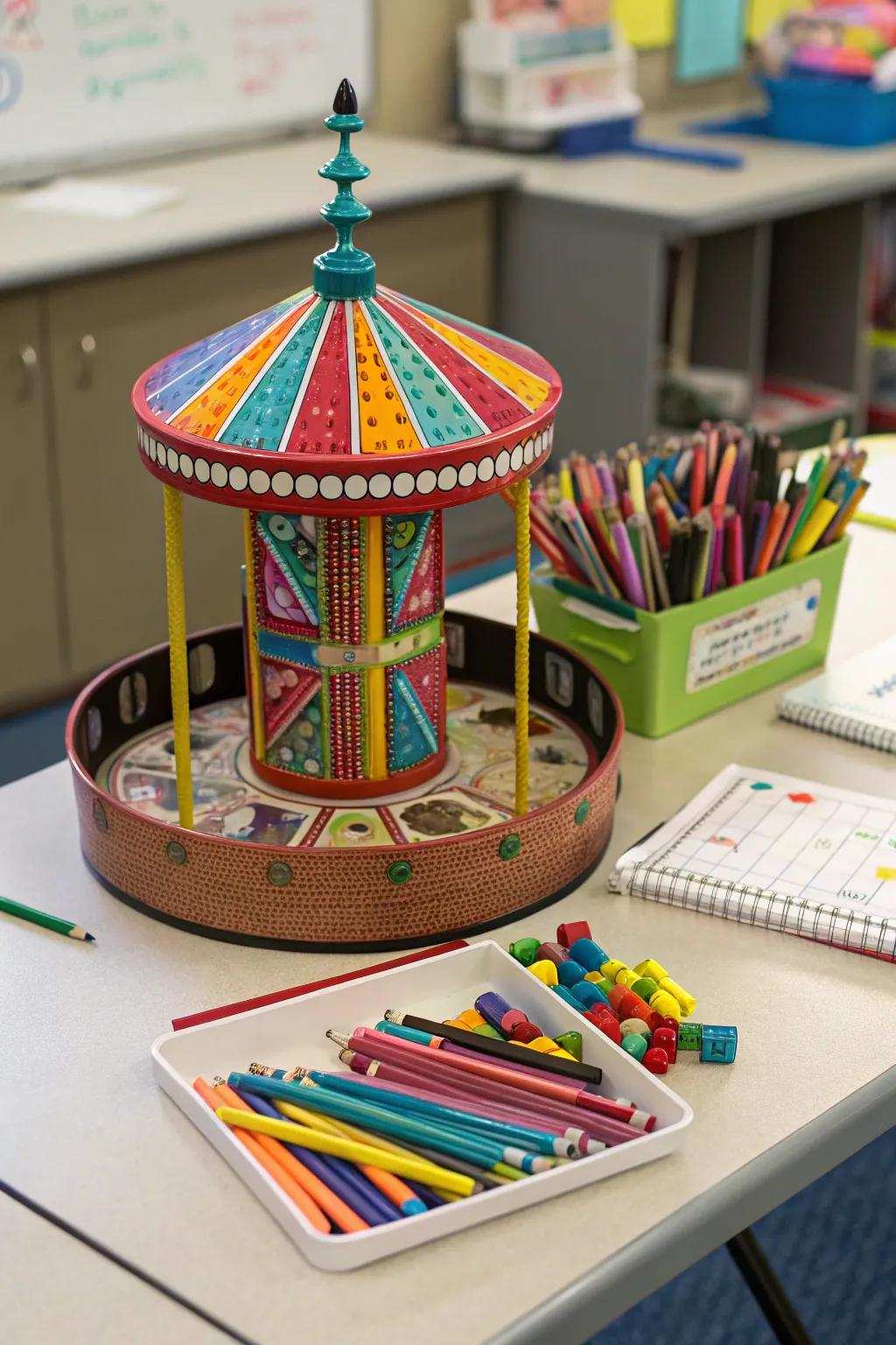 Handy pivoting organizer set for uncomplicated admittance