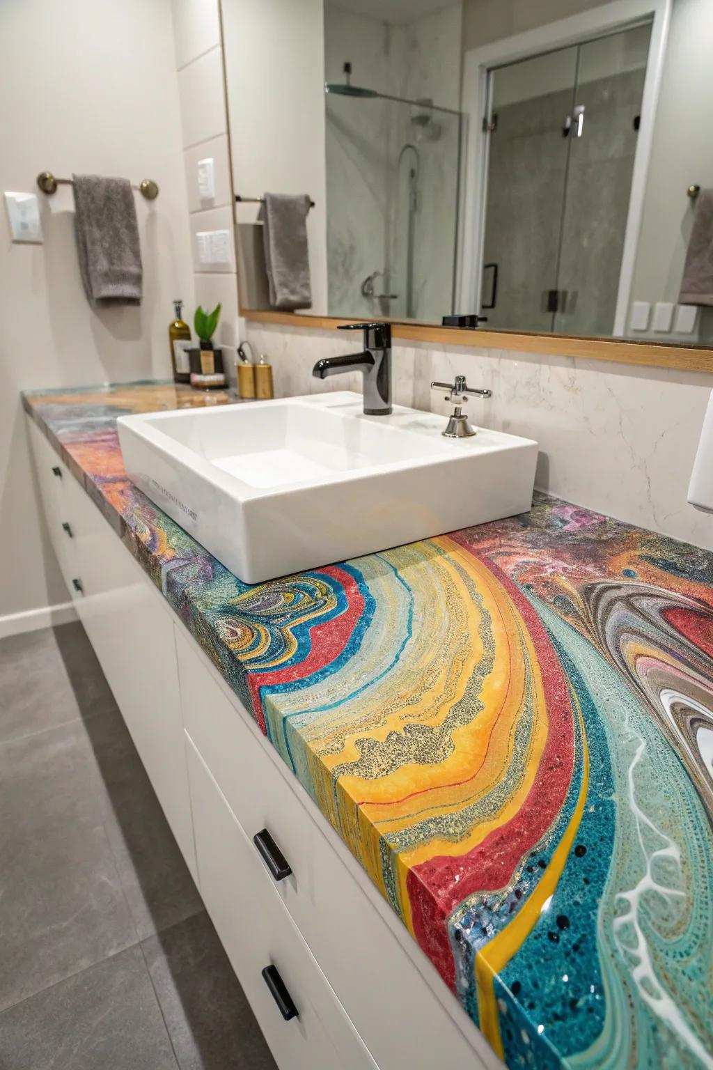 Hard coat countertops provide personalized design options.