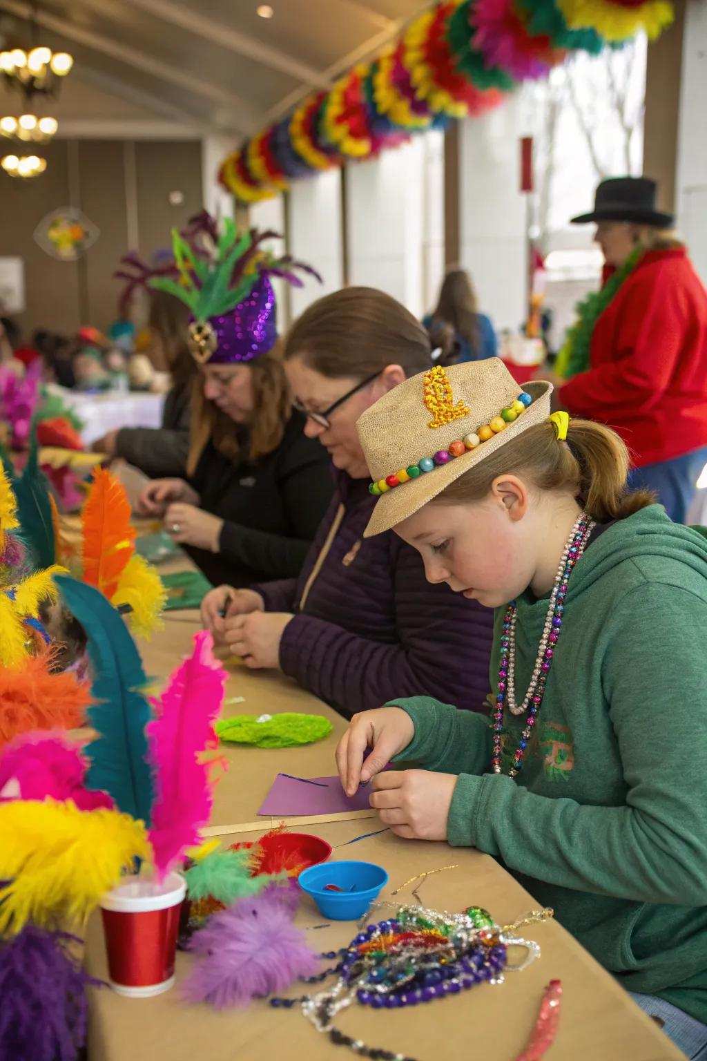 Headgear crafting extends a creative and personalized nuance.