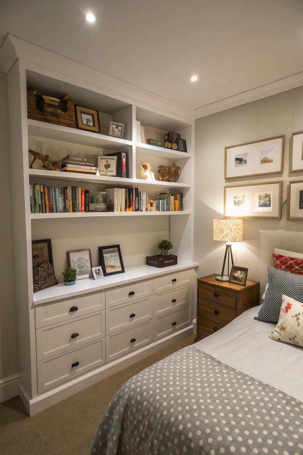 High racks free up floor space while adding storage.