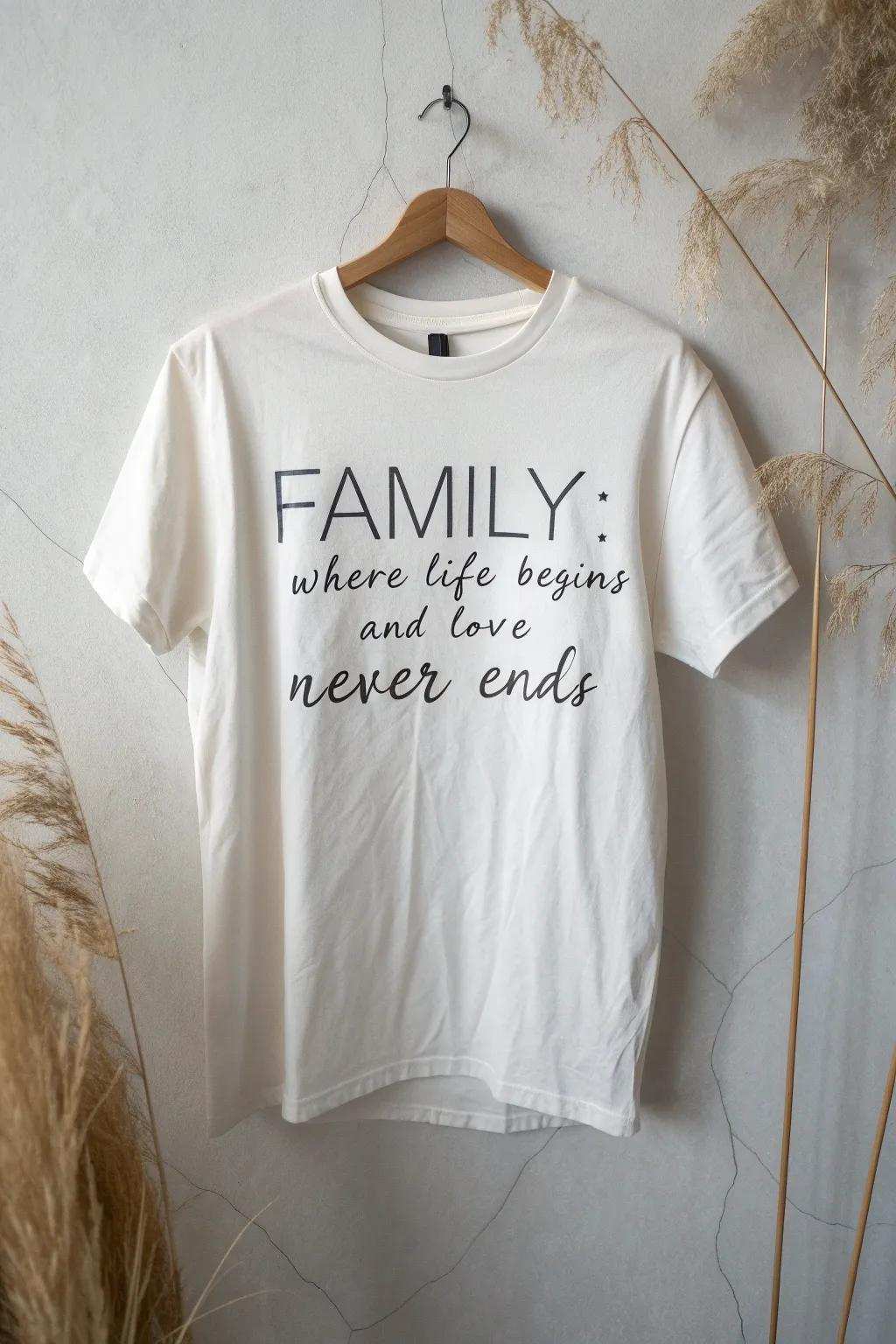 Honor the essence of family with panache and simplicity. 🌿