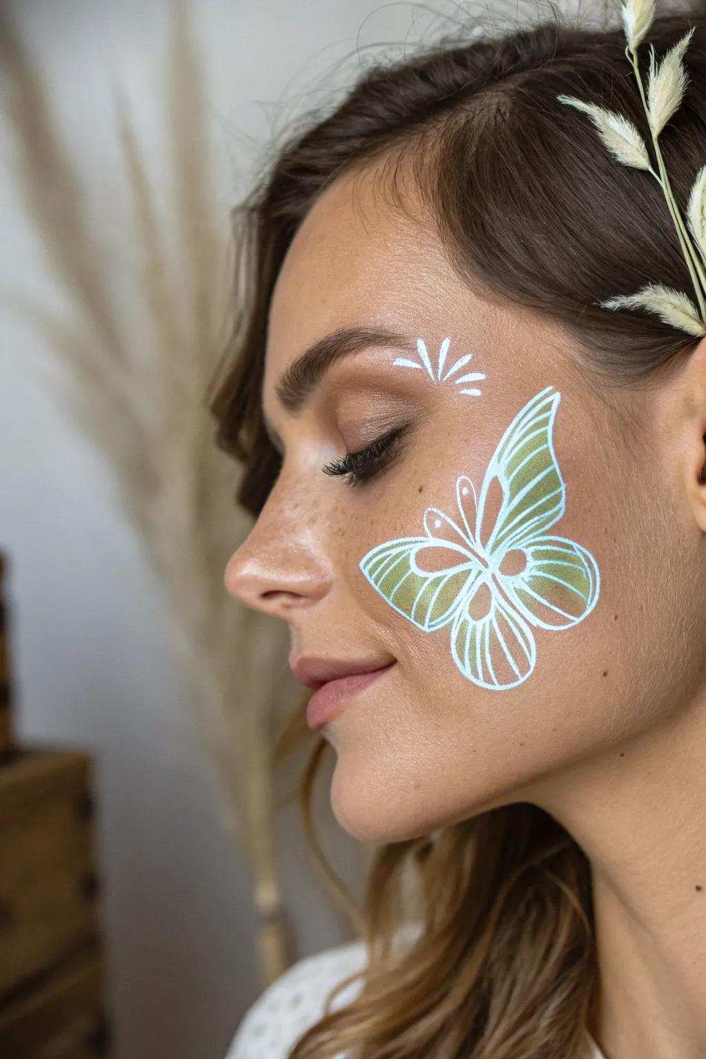 Illuminate the night with an illuminating butterfly design—where simplicity meets enchanting beauty.