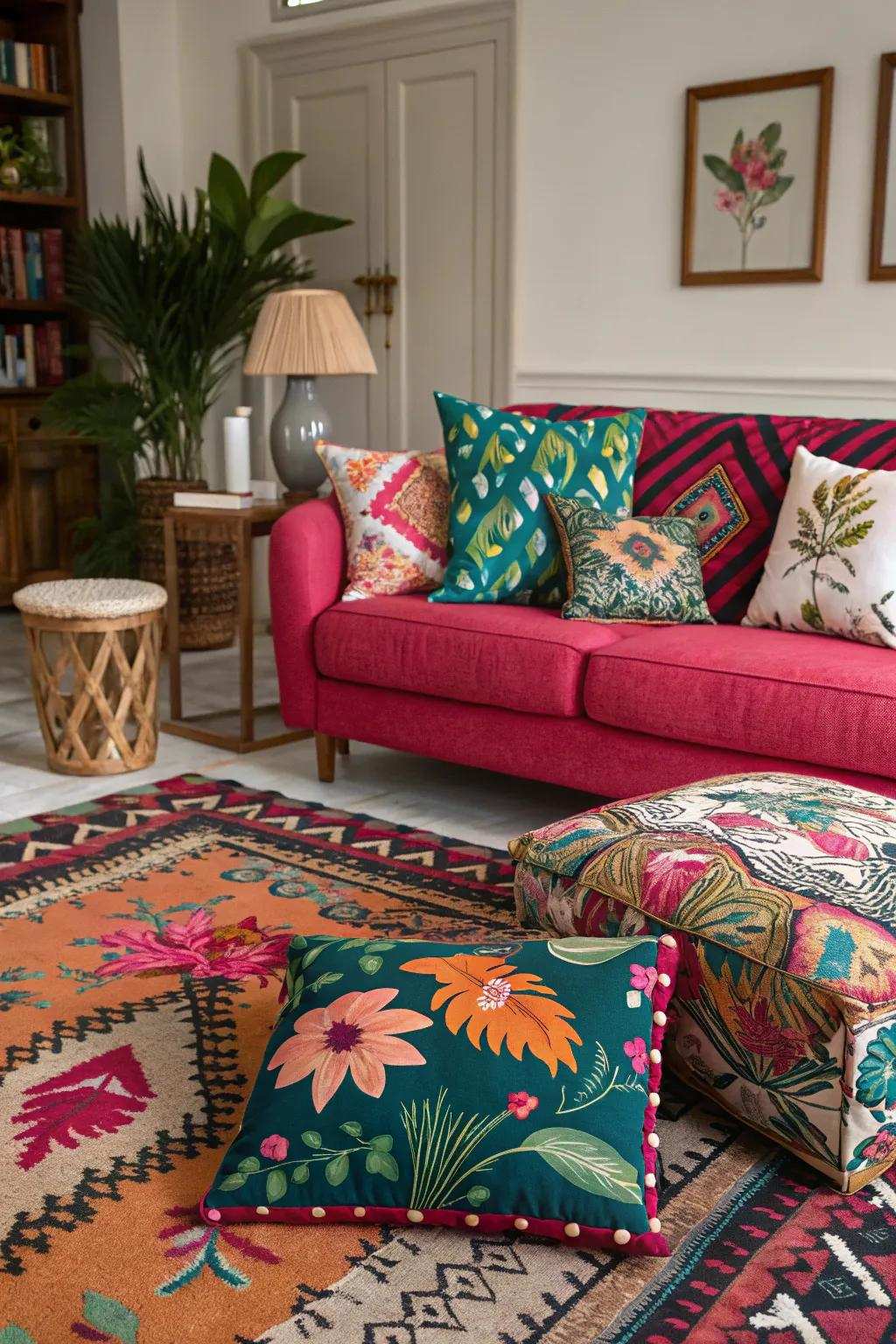 Imbue energy with vivid hues and indigenous designs.