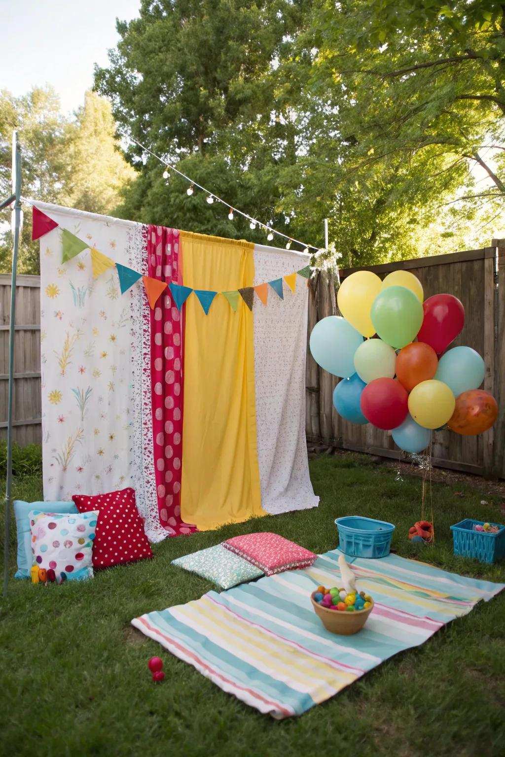 Immortalize unforgettable moments with a DIY photo backdrop.