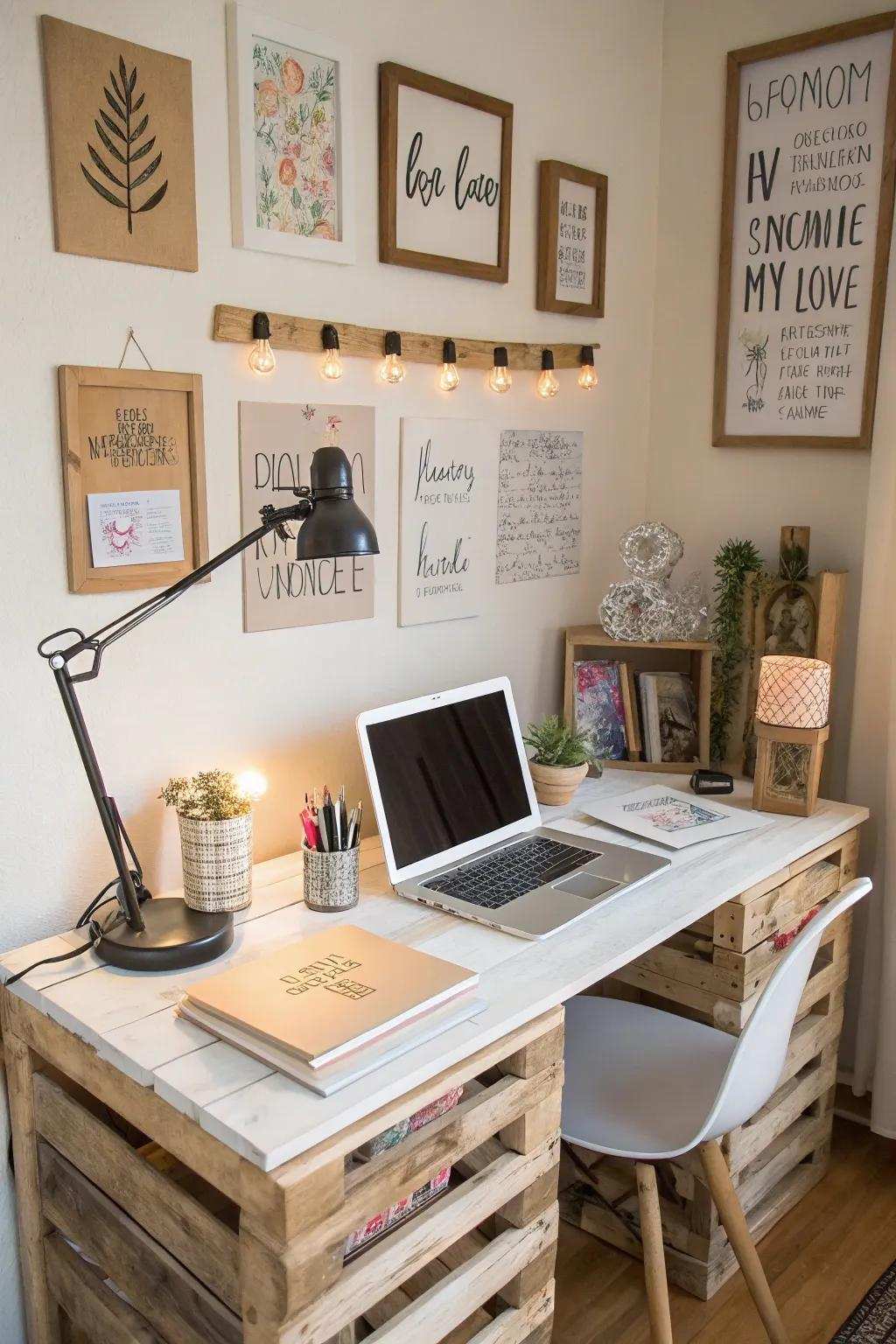 Improve your production with a chic skid desk.
