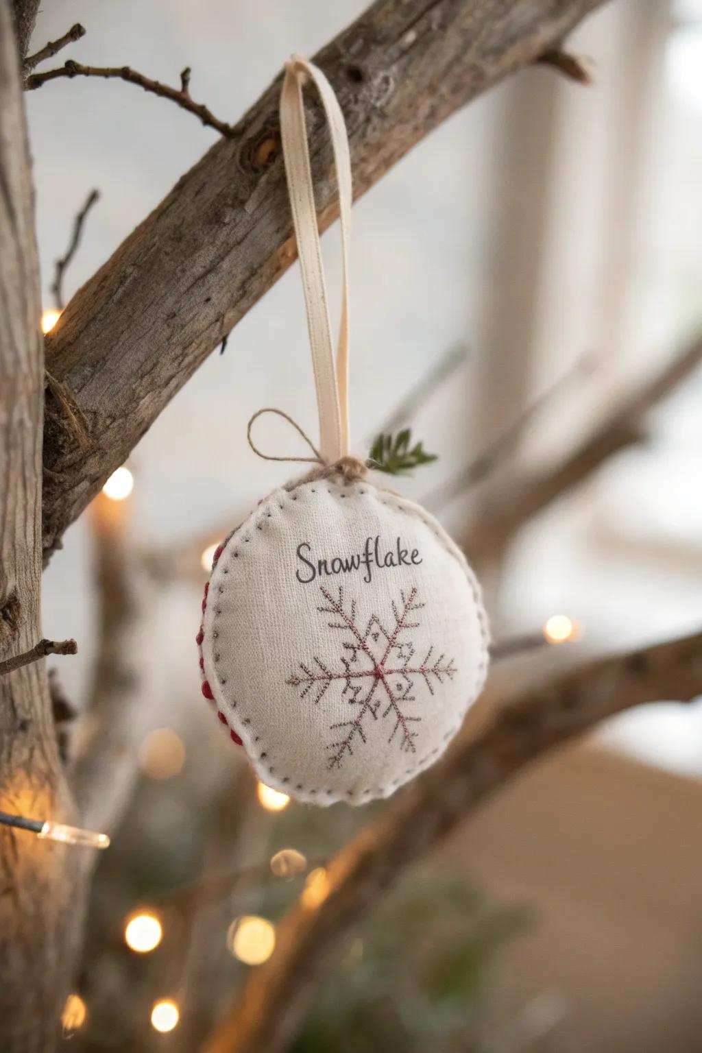 Incorporate a personal nuance to your holiday embellishments with handcrafted textile baubles that encapsulate the essence of Scandinavian simplicity.