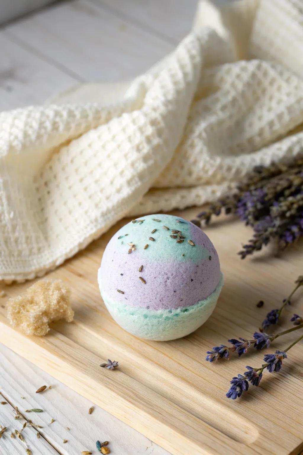 Indulge in handmade tranquility with these calming bath spheres.