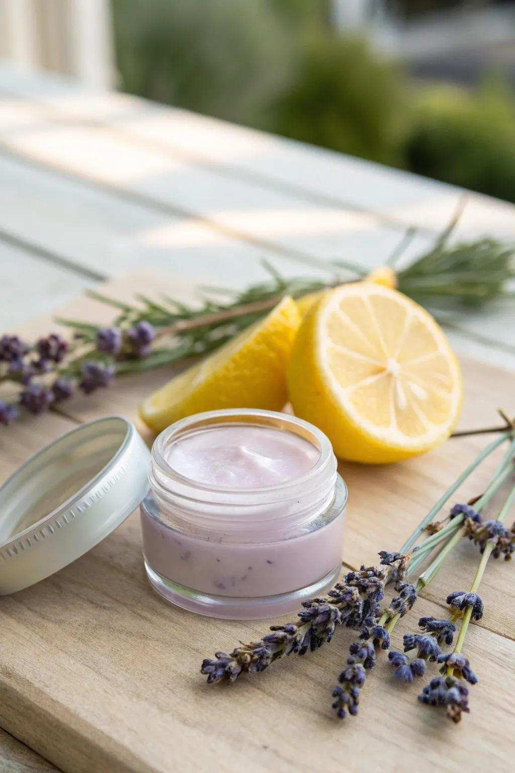Indulge in the soothing fusion of Violet Citrusade for a revitalizing summertime aspect.