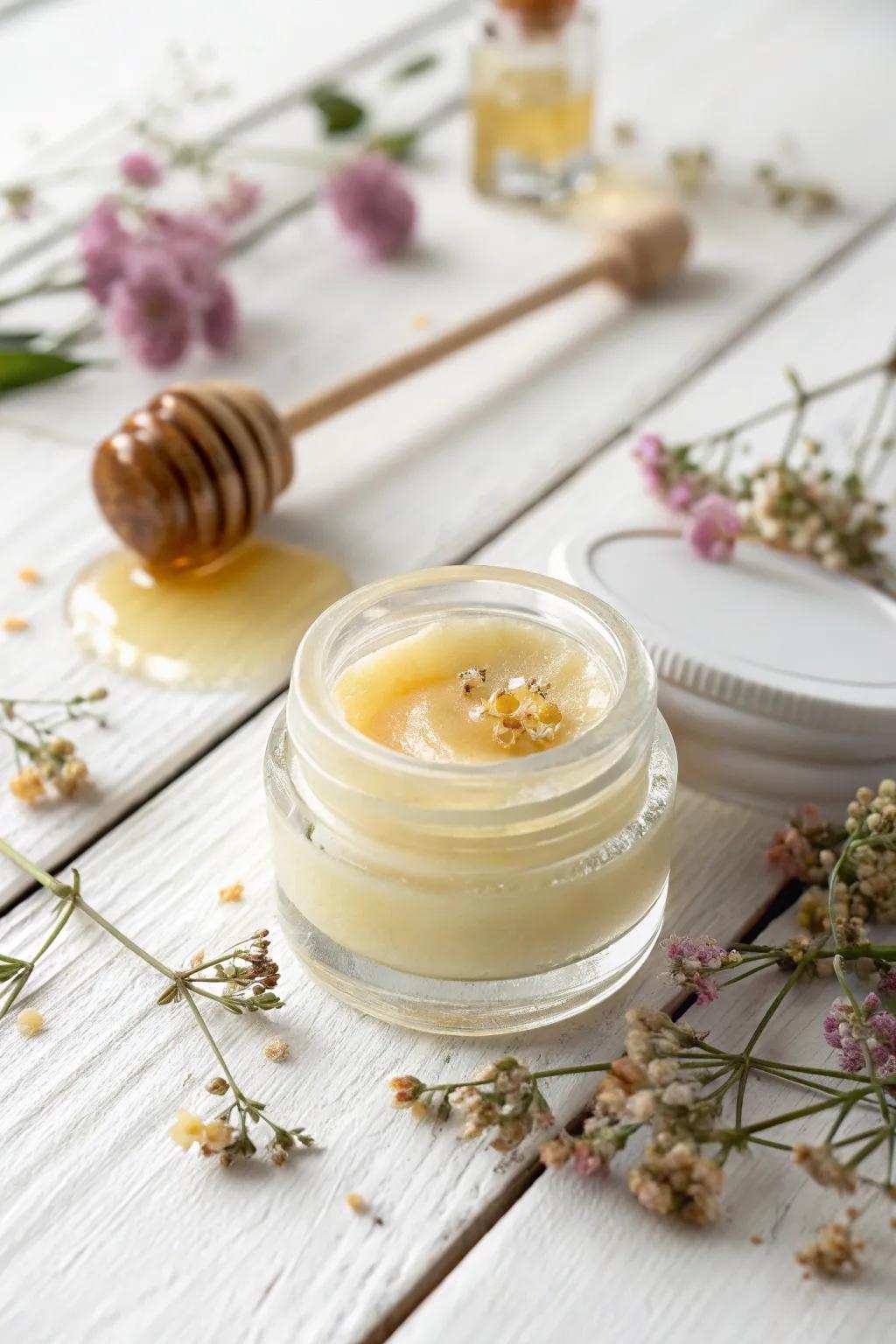Indulge in the sugary simplicity of Melon & Prunus Joy – a revitalizing delight for your lips.