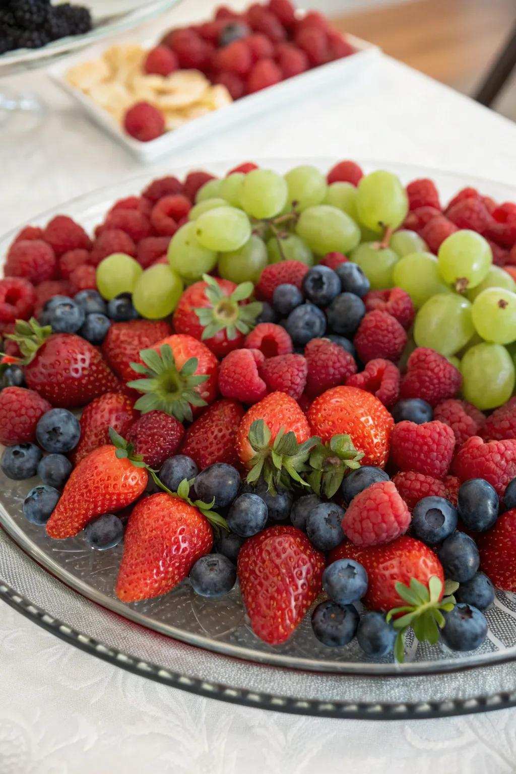 Infuse a burst of color with a fresh berry tale cold plate.