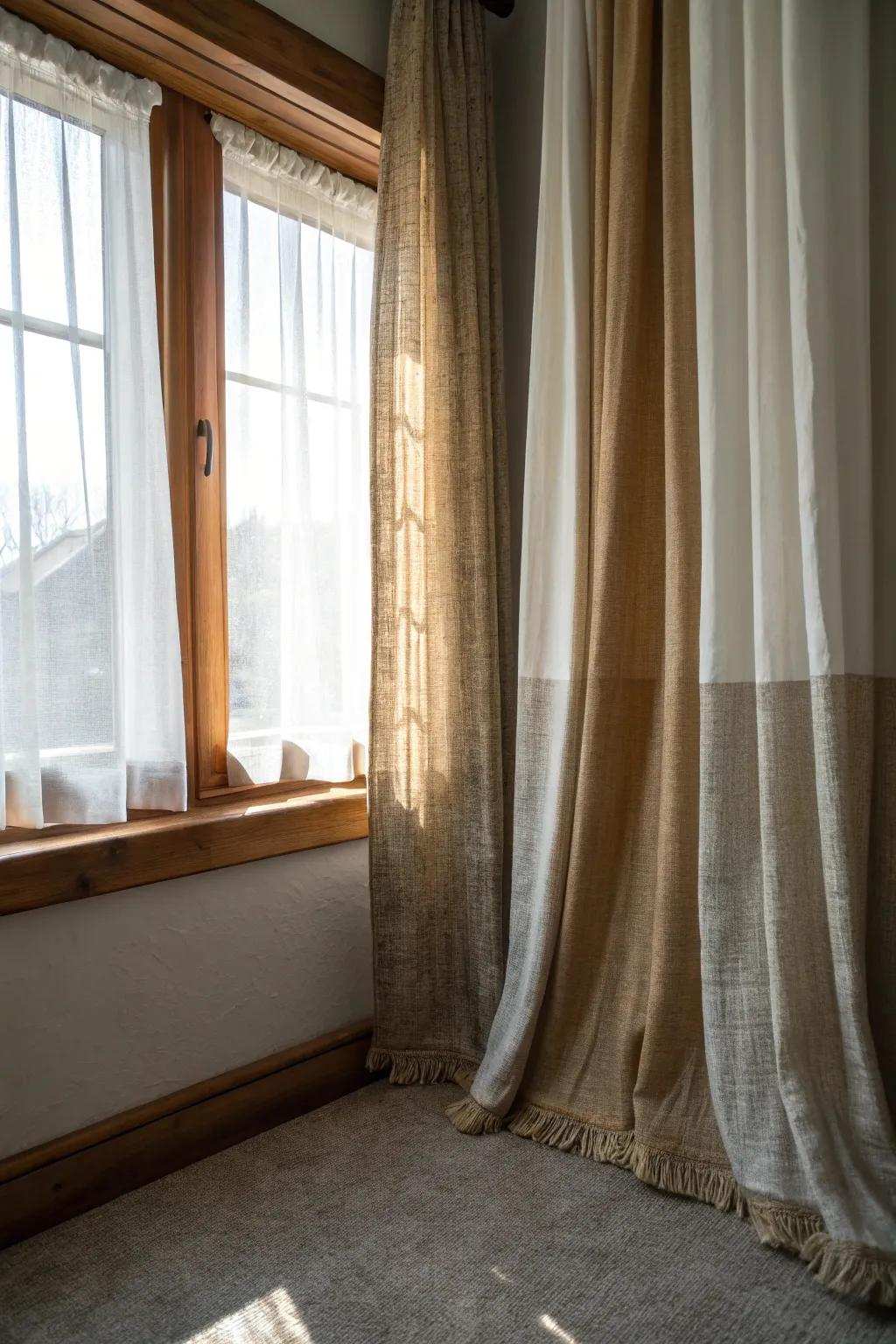 Integrating textures assures a rich, layered impression.
