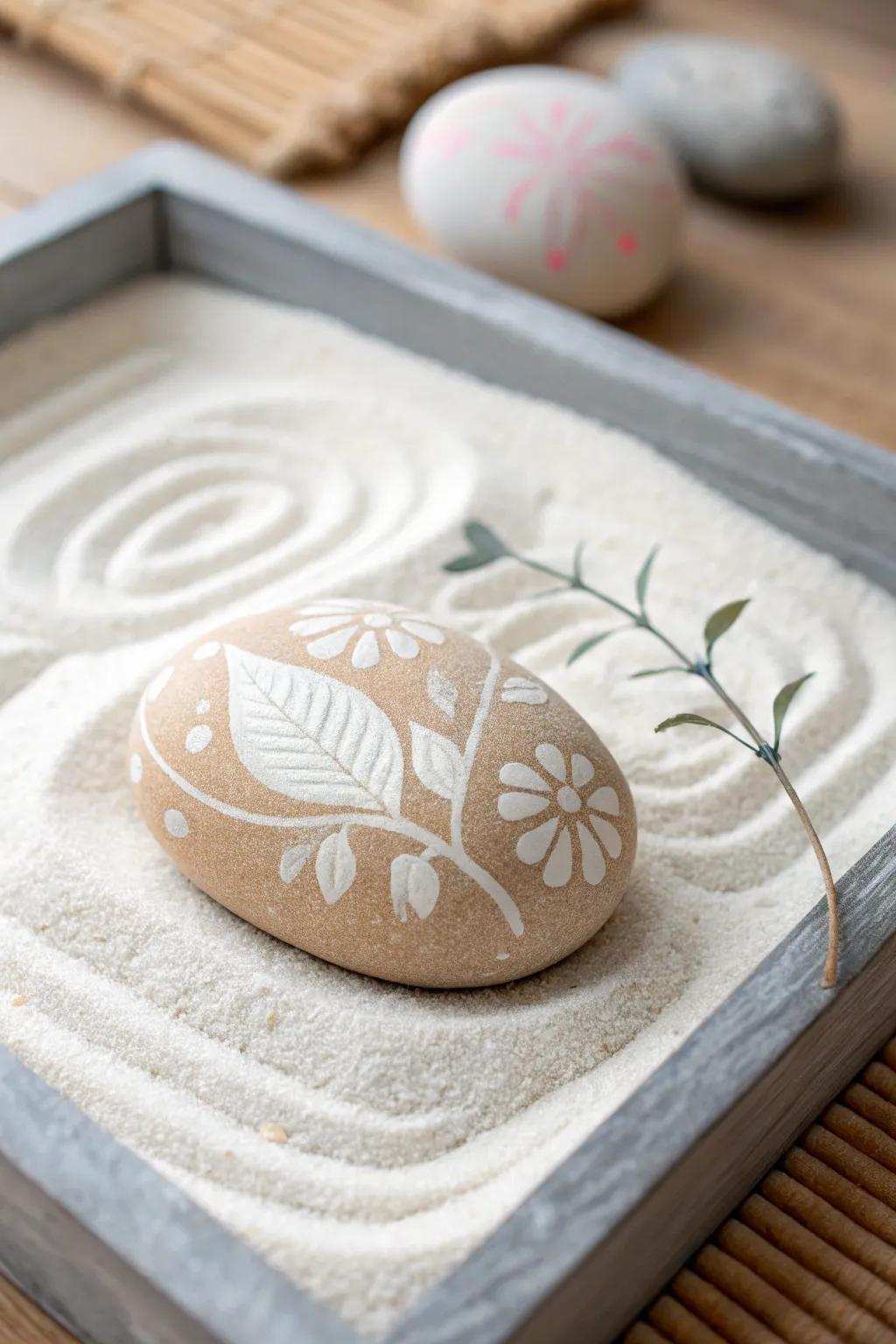 Invite tranquility into your space with exquisitely painted Zen garden rocks.