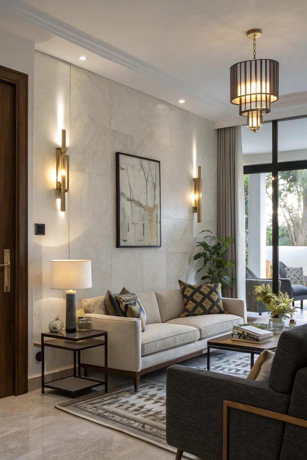 Irregularity brings energy and interest to your walls.