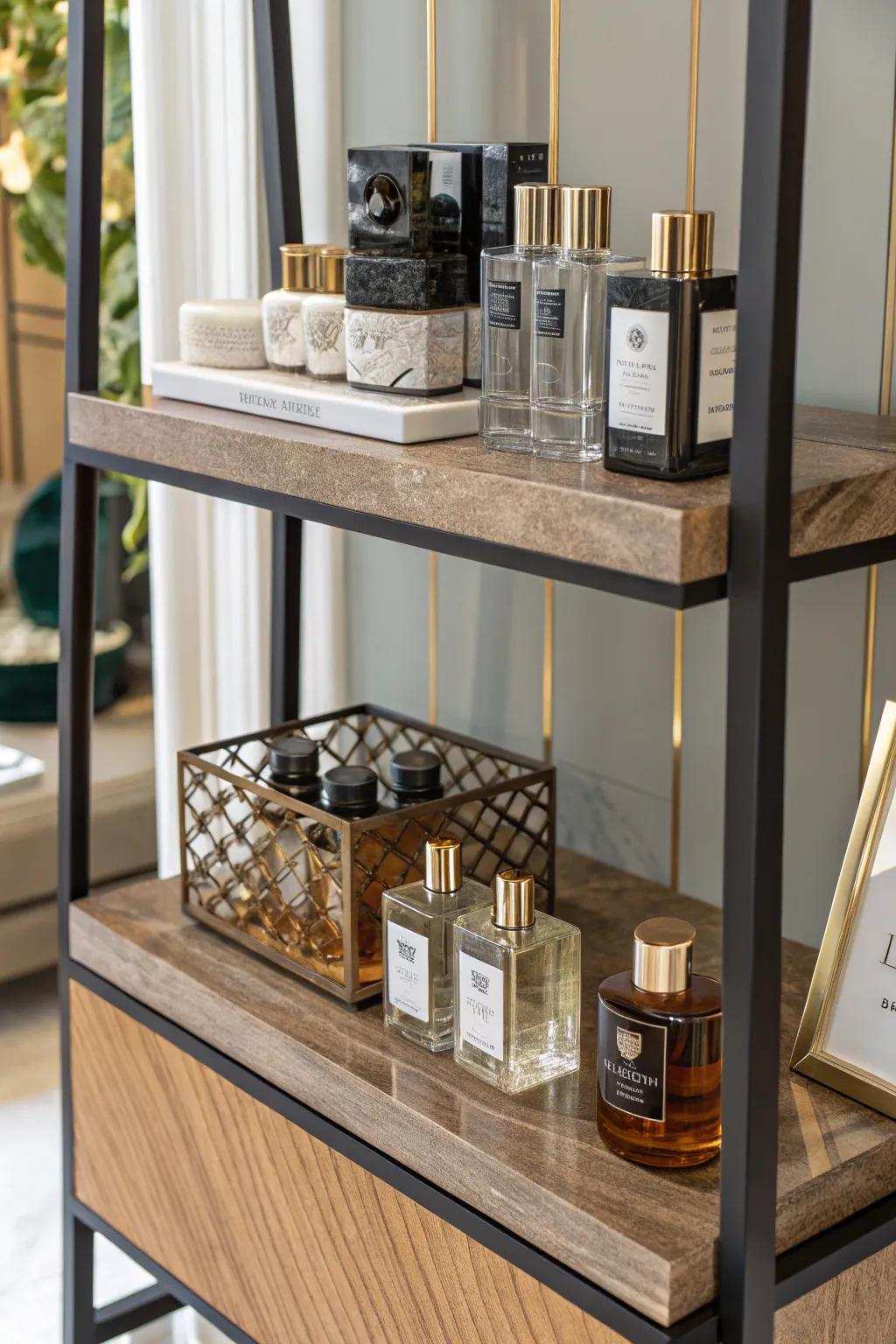 Layered composition brings sophistication and depth to your display.