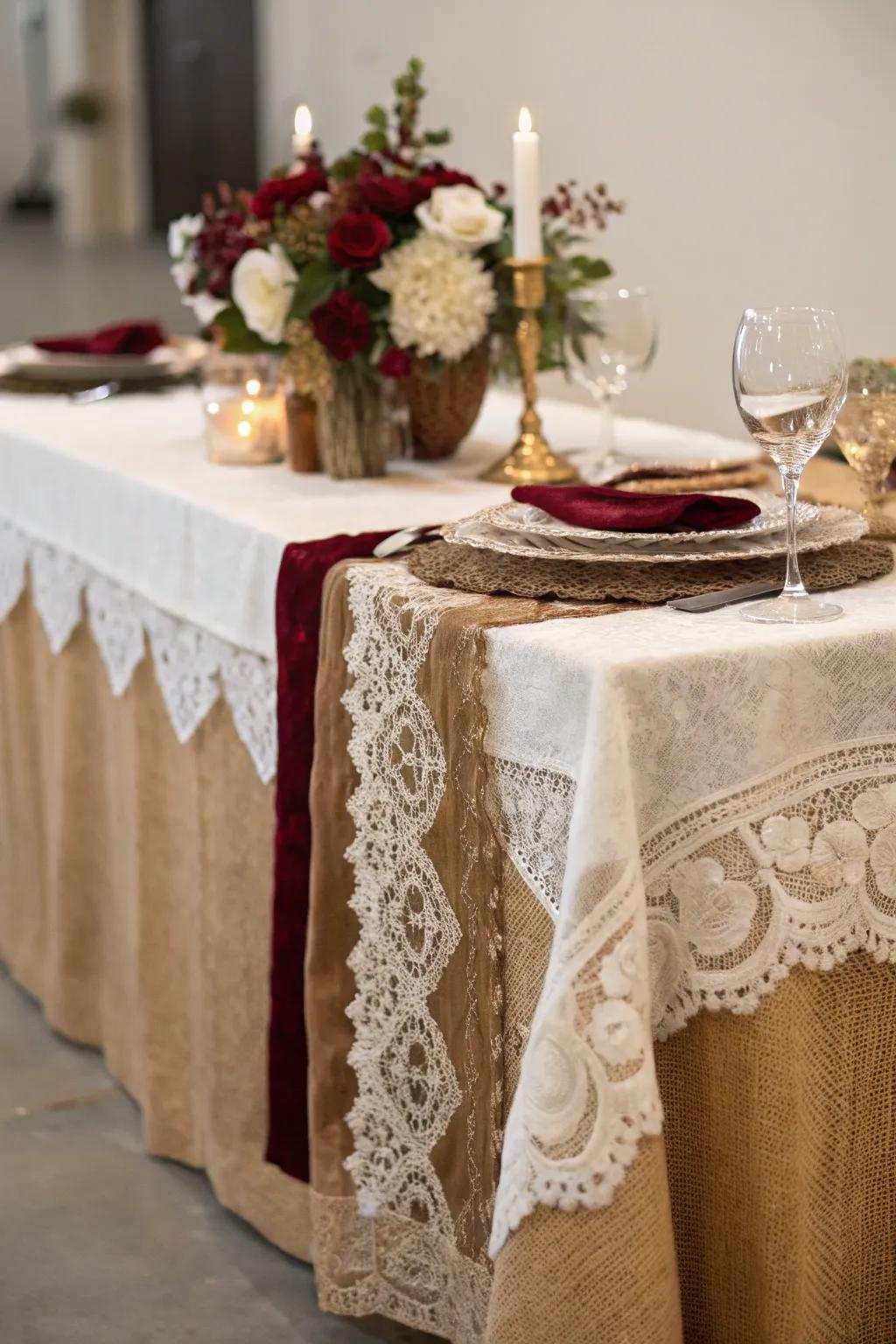 Layered textures add depth and richness