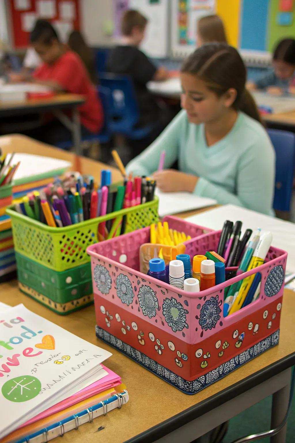 Learner-embellished organizers intended for personal articulation