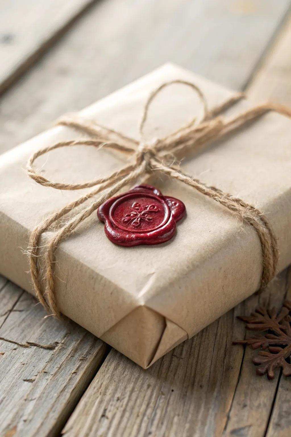 Lift your present tying with a touch of retro beauty: Wax Closed Hemp.