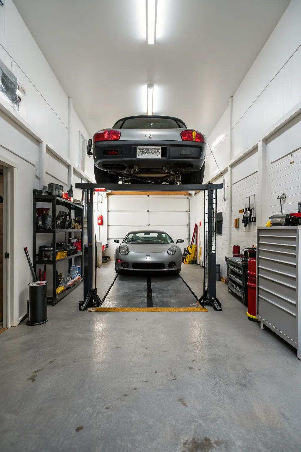 Low-profile lifts handle sports cars with ease.