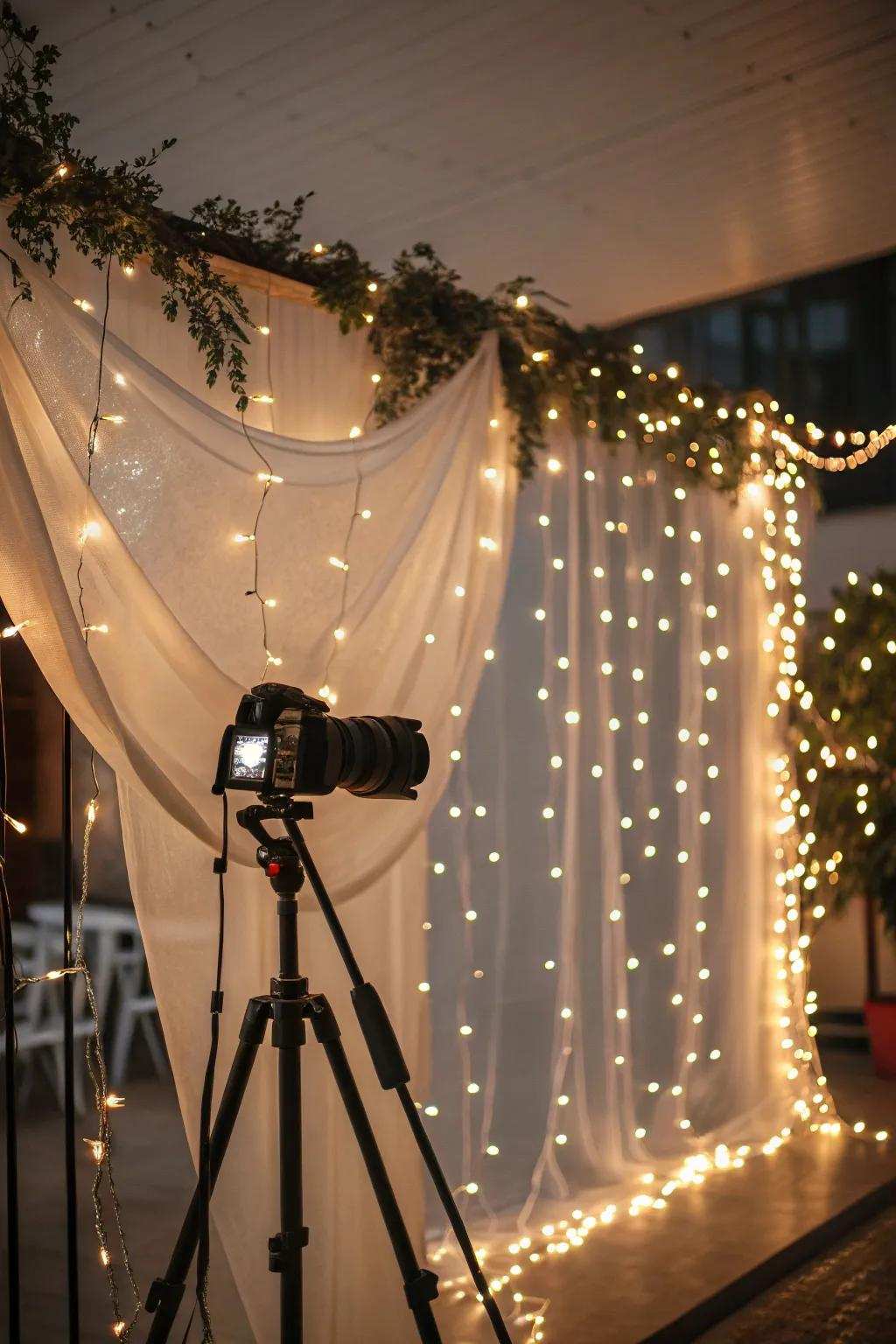 Magical enchanted light fairyland scene