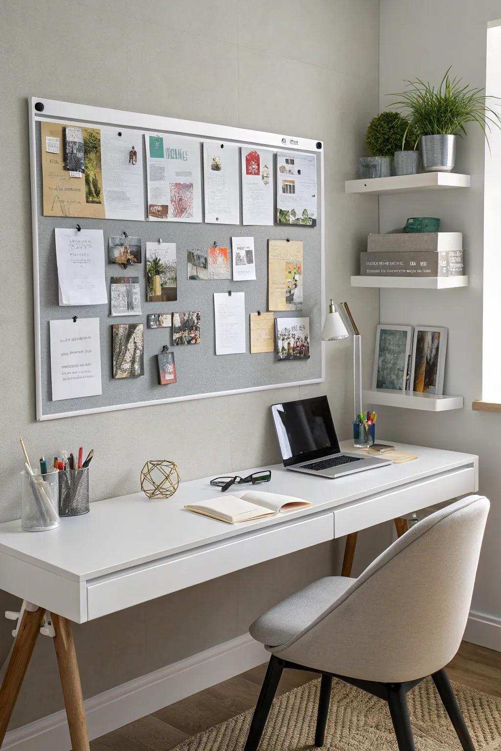 Magnetic boards offer a pin-free sanctuary for your cherished memories.